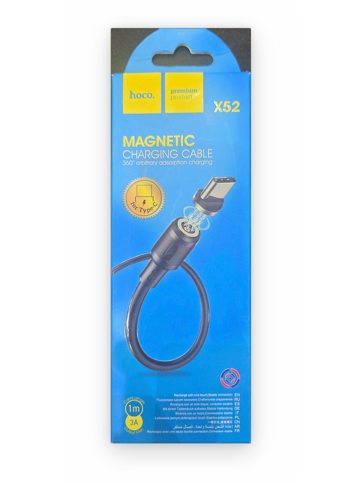 Hoco X52 — Câble de charge magnétique USB-C