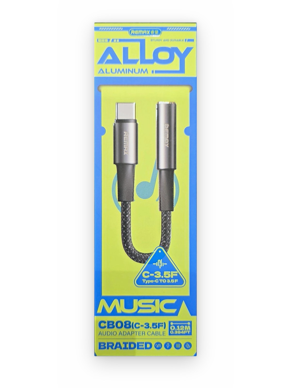 REMAX CB08 — Adaptateur USB-C vers jack 3,5 mm femelle