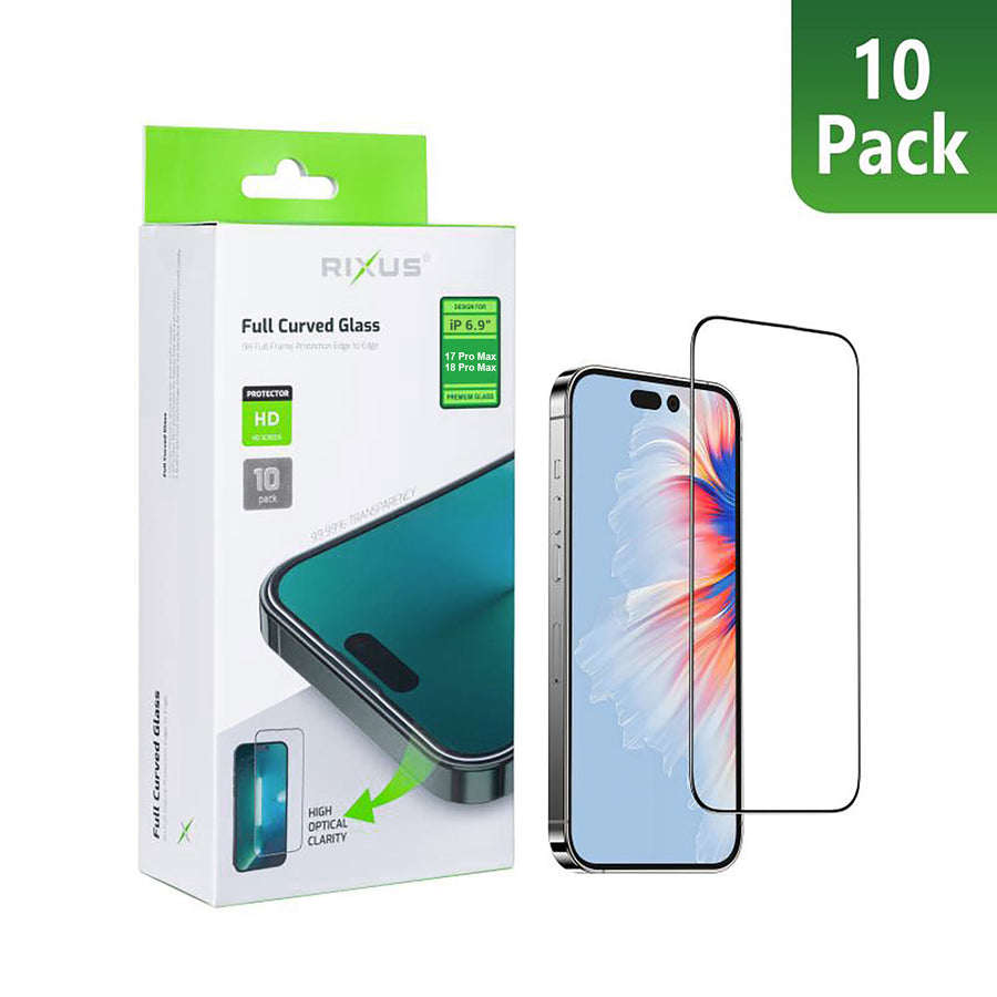 Rixus Transparent HD bord à bord incurvé verre trempé