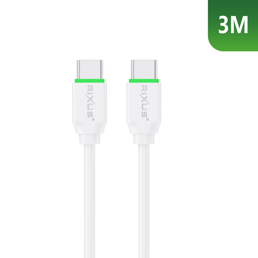 Rixus RX2017 données Sync And Fast Charge câble USB-C To USB-C 3m