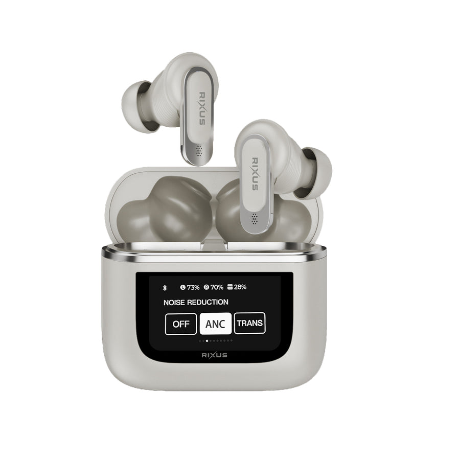 Rixus RXBH23A sans fil Travel Pro écouteurs avec Touch Screen Display or