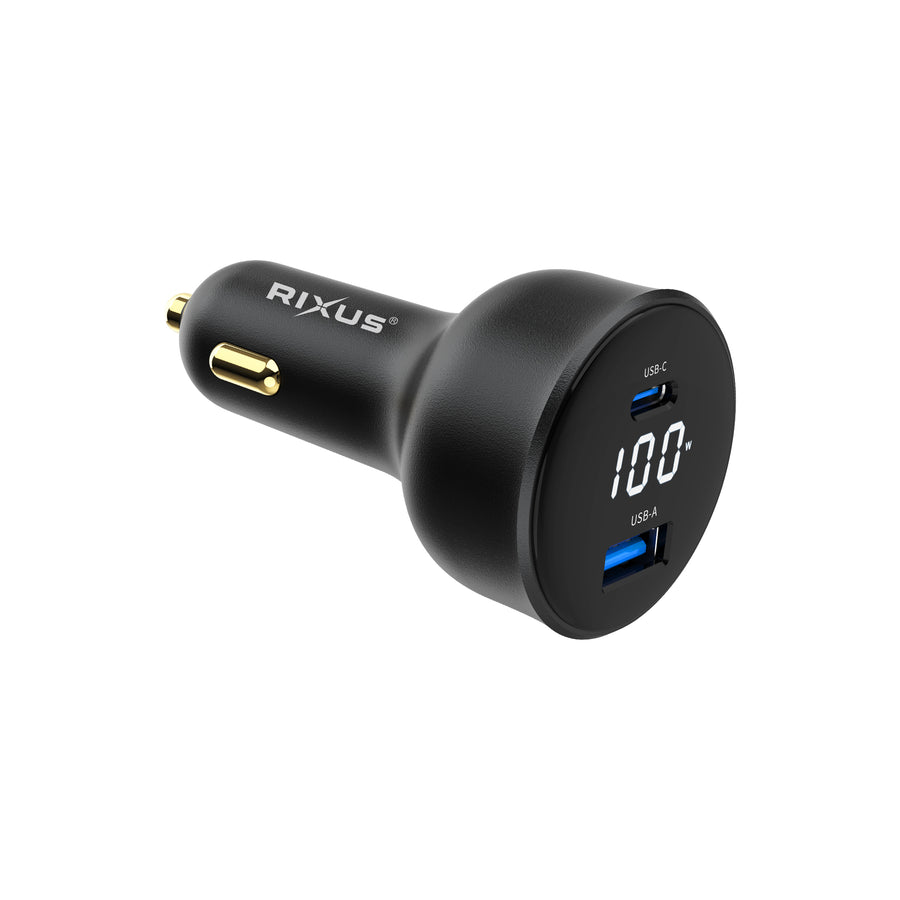 Rixus RXCC14 Car chargeur 100W noir