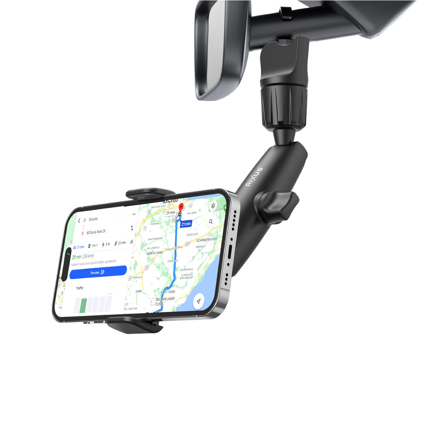 Rixus RXHW65 360 Degree Rear View Mirror Phone support support noir
