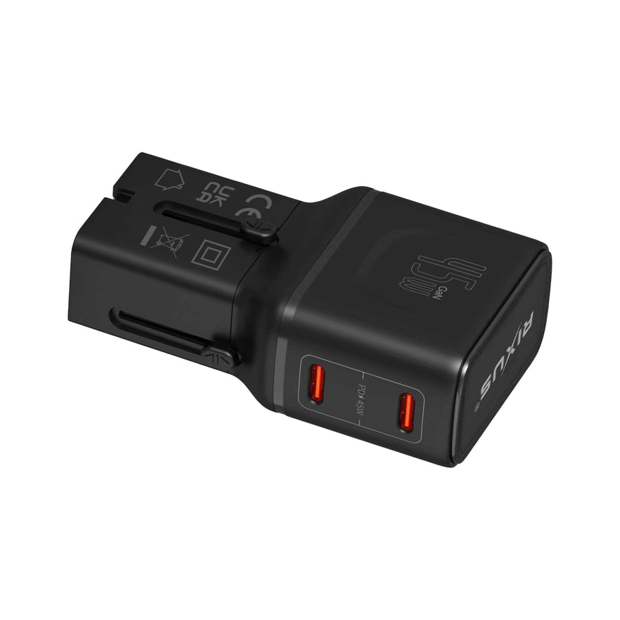 Rixus RXTA01 World Travel chargeur 45W noir