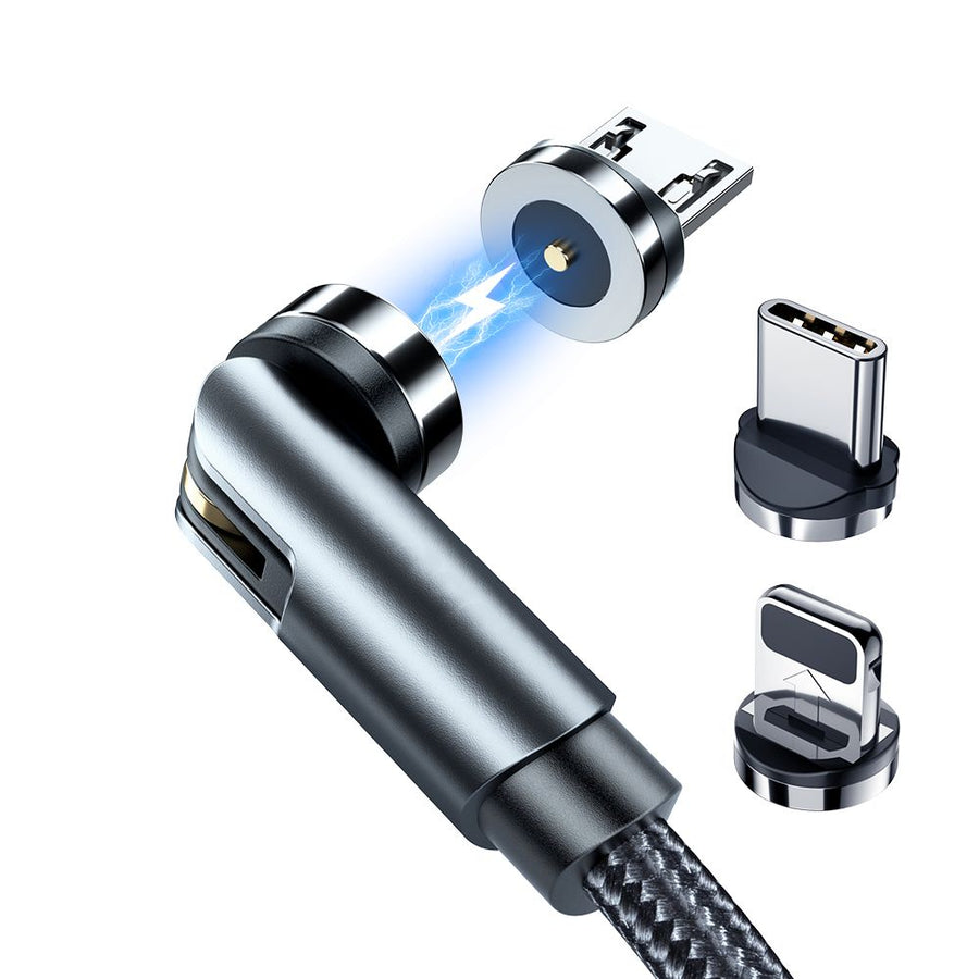 Rixus RXU48 magnétique câble 3 in 1 noir