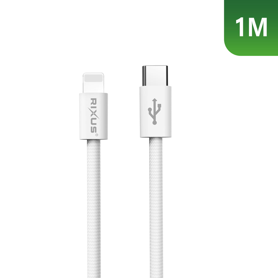 Rixus RXUC15LD USB-C To Lightning Connector câble 27W