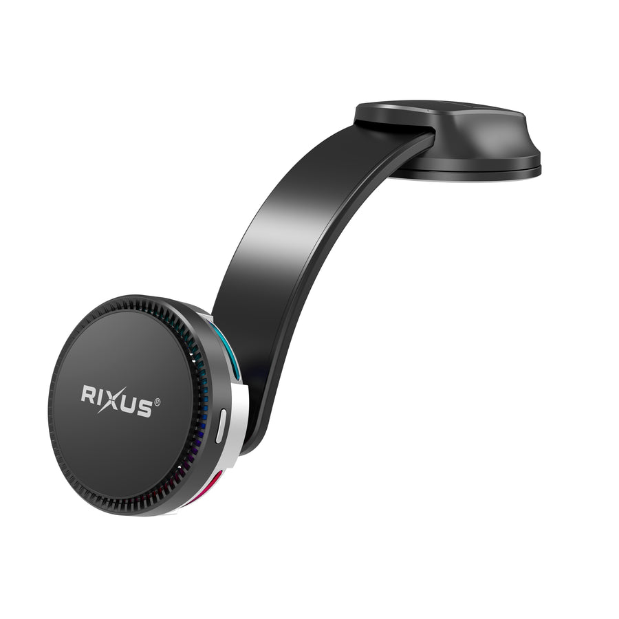 Rixus RXWC72 voiture support avec Cooling & sans fil charge 15W noir