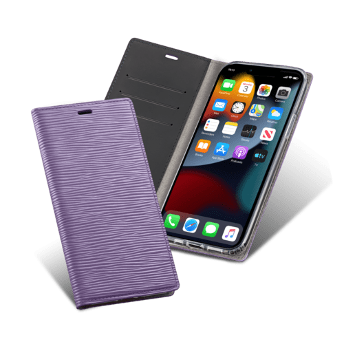 Étui folio cuir violet