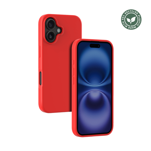 Coque silicone toucher doux rouge